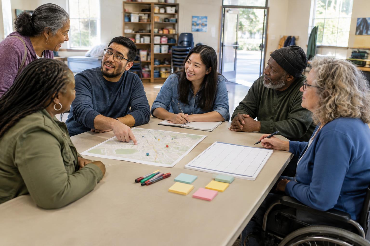 How Local Groups Can Work Together Without Duplicating Effort